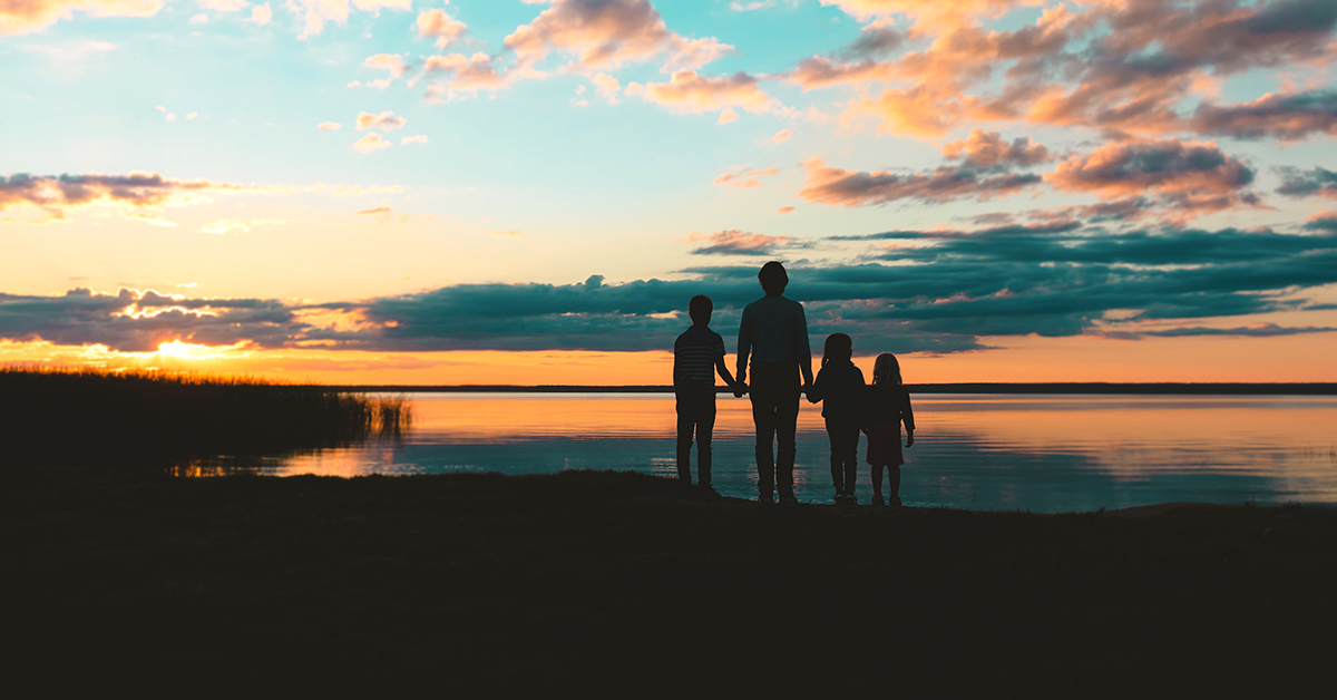 A family beginning to rebuild their lives